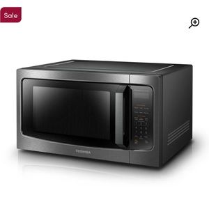 Toshiba Microwave Oven 1.6 Cu.Ft, Black Stainless Steel